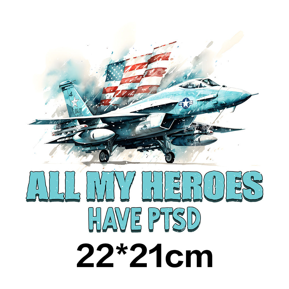 Wholesale Veteran  Letters UV DTF Ready To Press Transfers Wraps
