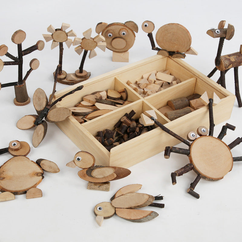 Wholesale of Wooden Gift Boxes, Kindergarten Stock of Wooden Chips