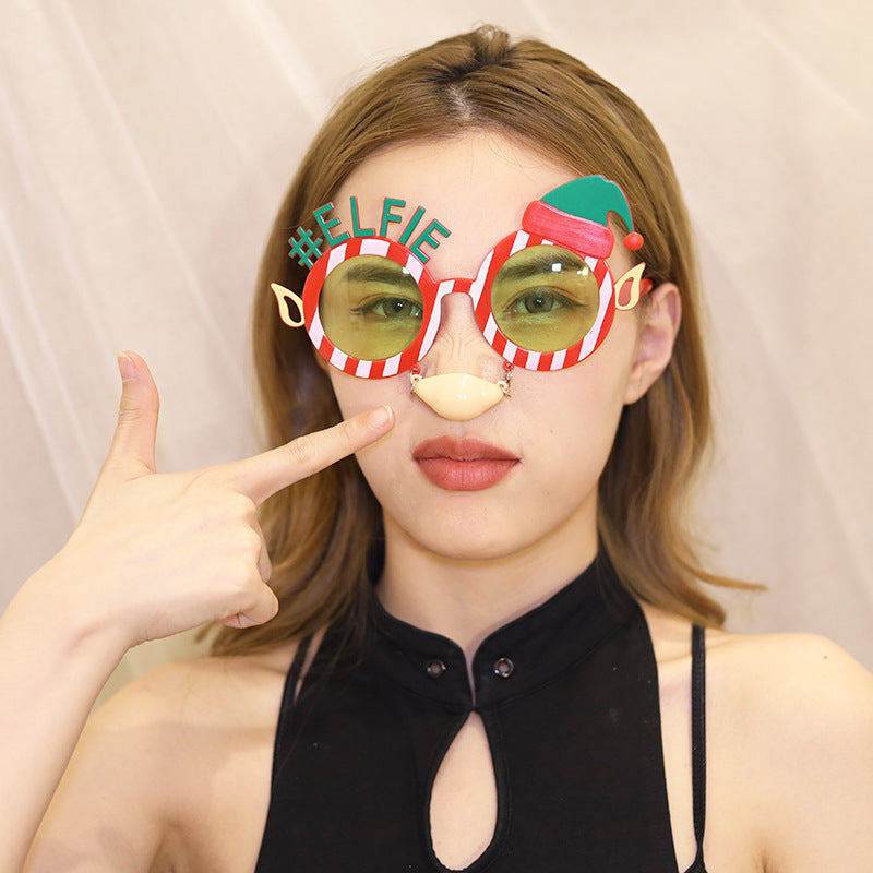 Wholesale ABS Decorative Christmas Glasses