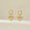 Wholesale Valentine's Day gift copper plated gold inlaid zircon love earrings heart-shaped earrings jewelry