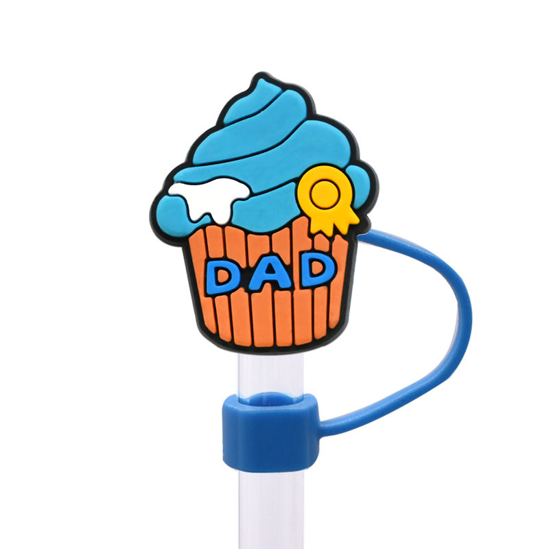 Wholesale Random 100pcs/pack    Father' s Day internet celebrity dust plug straw hat  Straw Tube Cap