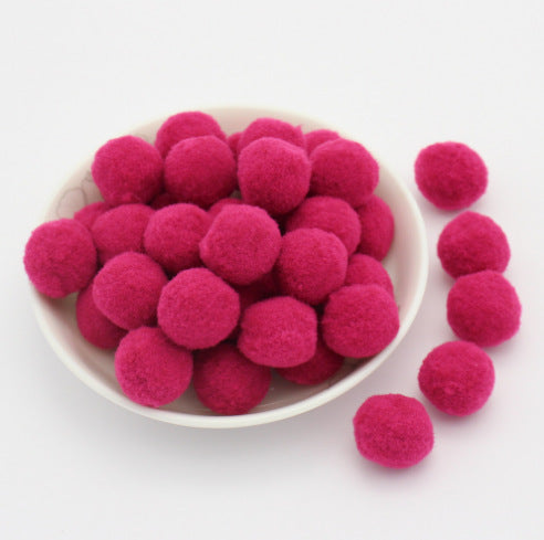 Wholesale 8mm diy handmade materials headdress accessories high elastic wool ball colorful wool ball no hole
