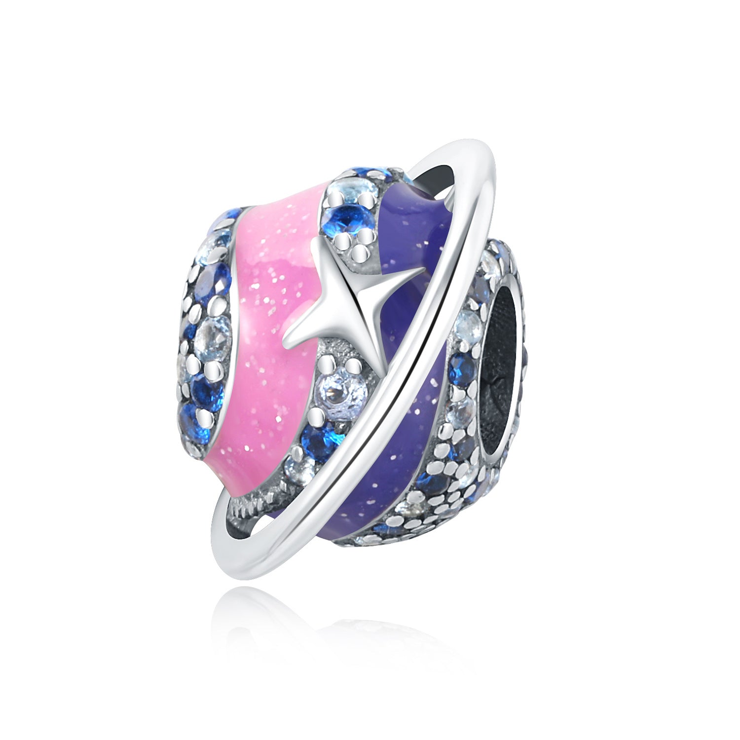 Wholesale Diverse Stars Moon Sun Pure Silver Charms