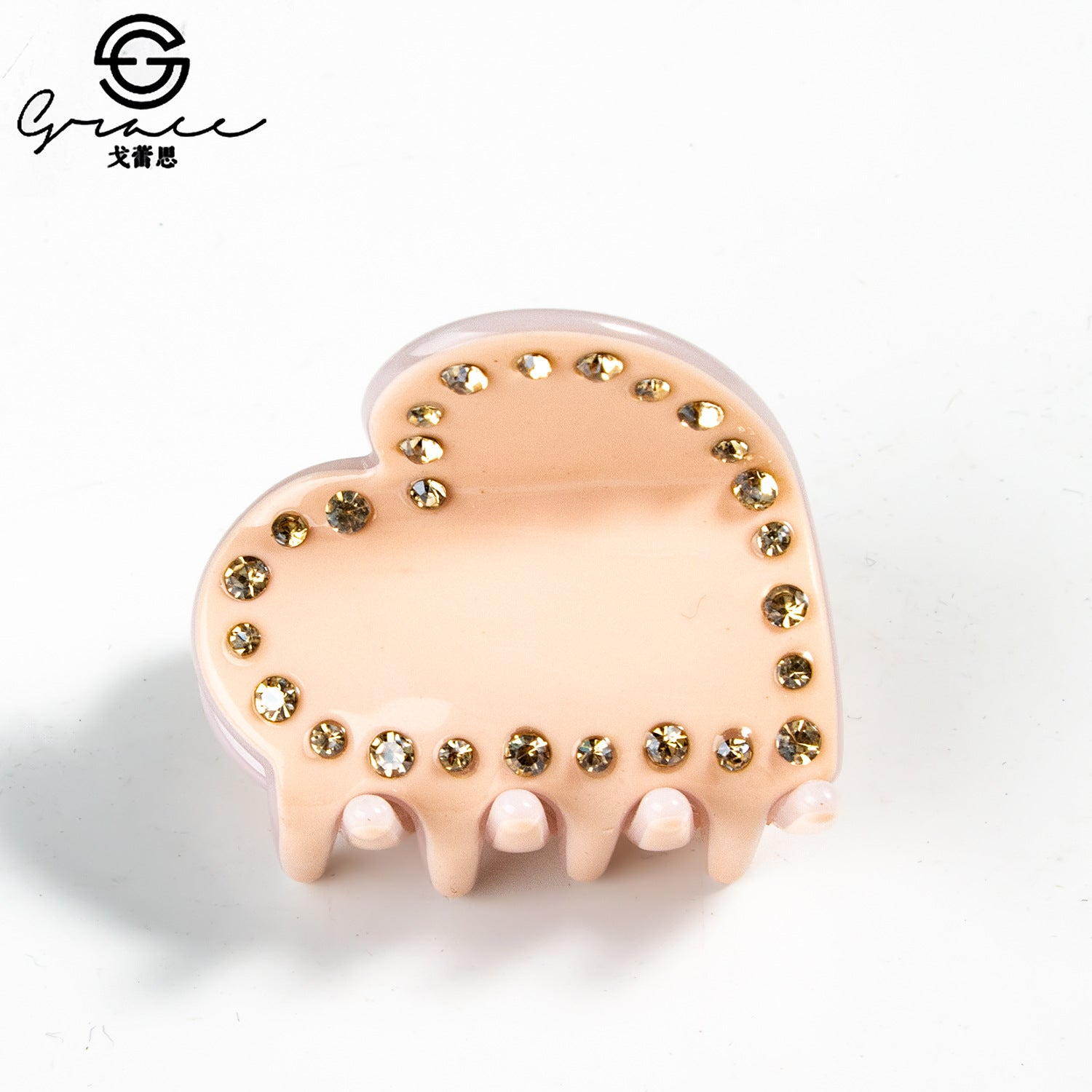 Wholesale Valentine's Day Acetate Heart Shaped Hair Clips