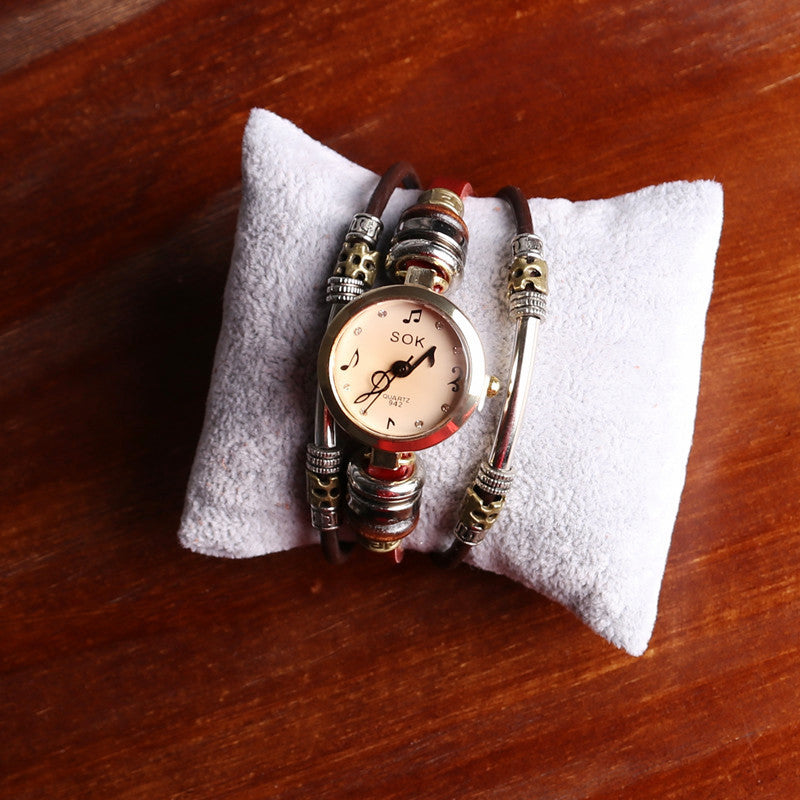 Wholesale Genuine Leather Strap Bracelet Watches