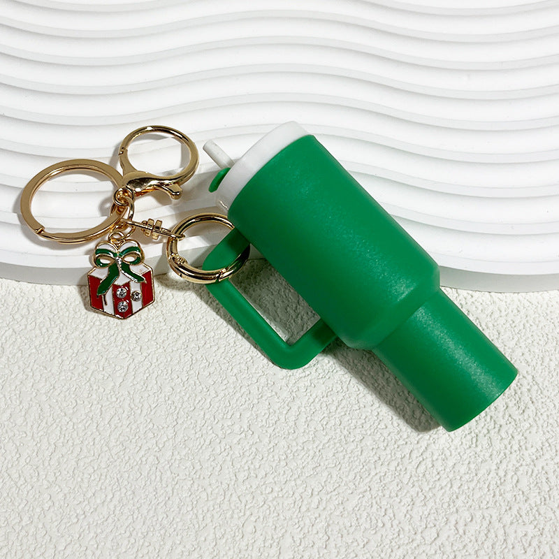 Wholesale DIY Christmas Ice Cup Mini Tumbler Cup Keychains