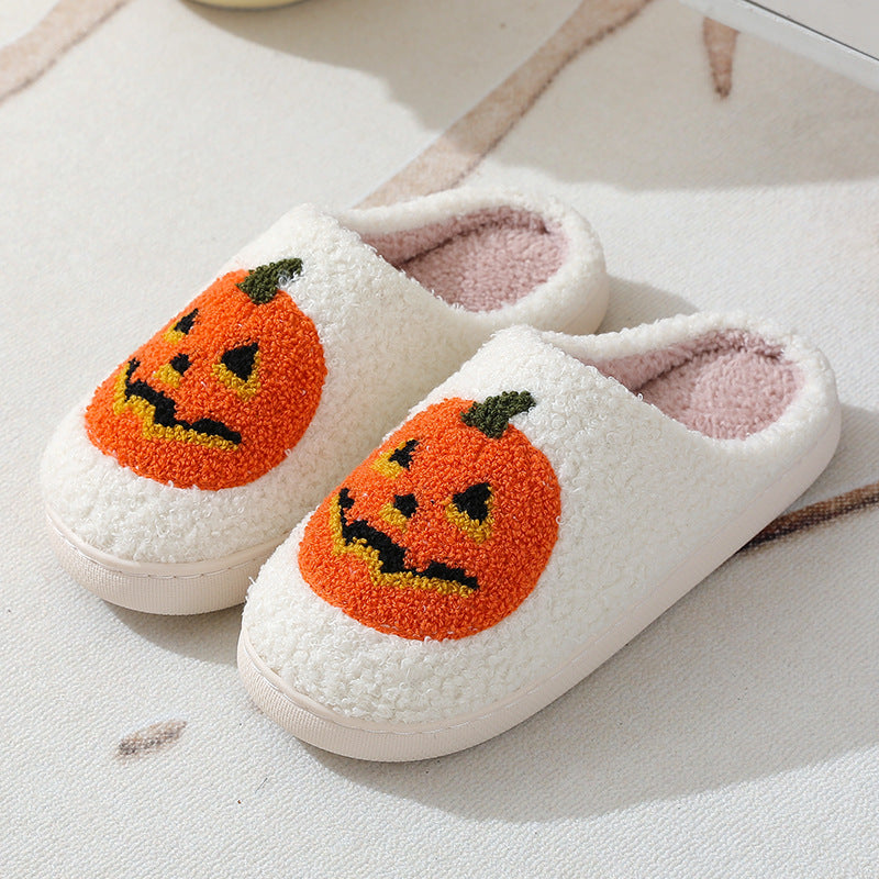 Wholesale Winter Halloween Home Comfortable Thick-soled Warm Indoor Couple Cotton Slippers