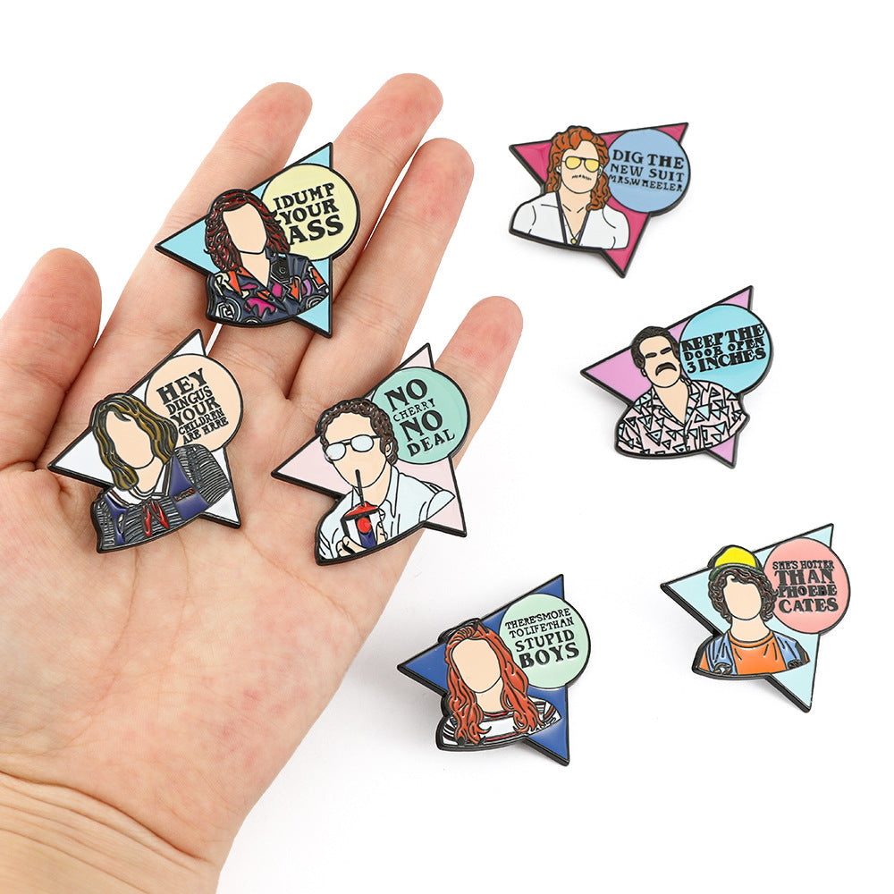 Wholesale Cute cartoon metal badge Brooch