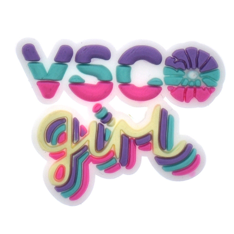 Wholesale 100pcs Summer Soft Rubber DIY Shoe Flower Decorative Buckle Accessories