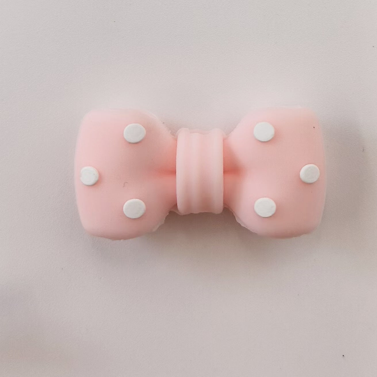 Wholesale 10pcs 3D Black Dot Red Dot Bow New Three-dimensional Silicone Cute Cartoon DYI Beads