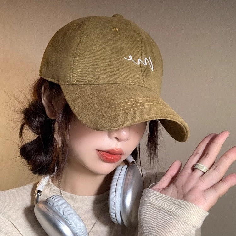 Wholesale Sanding Big Head Simple Fashion Cap Men's Large and Deepened Face Small Casual All-match Baseball Cap Women