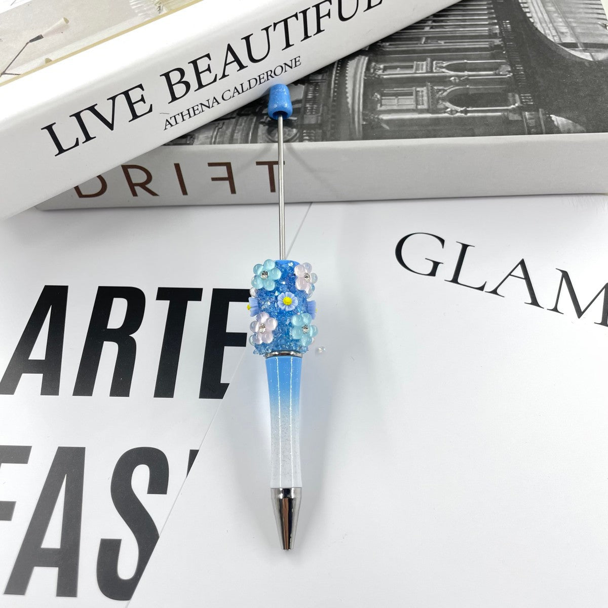 Wholesale 10pcs Dreamy Flower Starry Sky Sugar  beadable pens