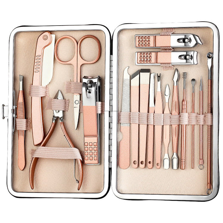 Wholesale Nail Clipper Set 18 Pieces Stainless Steel Accessories