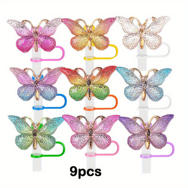 Wholesale gradient butterfly straw hat