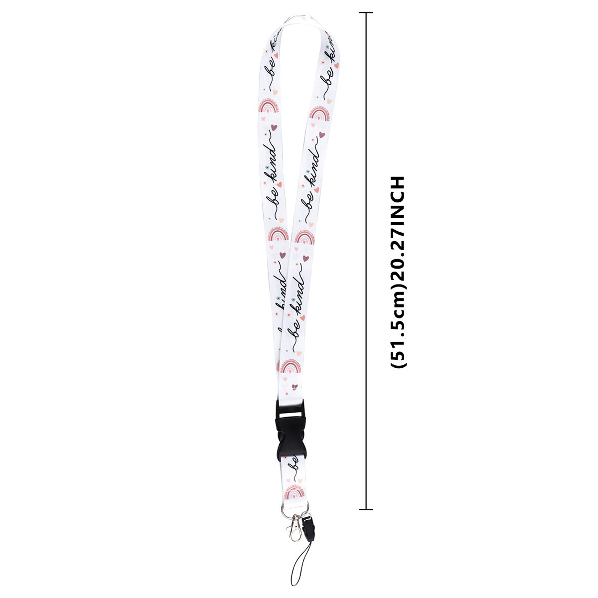 Wholesale Rainbow Card Holder Ribbon Polyester Cell Phone Lanyard Keychain