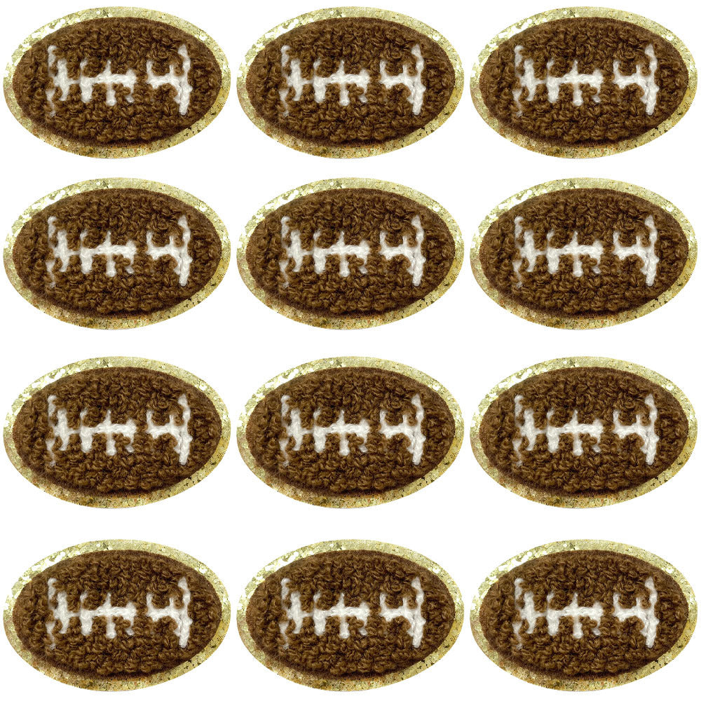 Wholesale Stylish Rugby Embroidery Patch With Hot Melt Adhesive Coat Accessory For Game Day And Resale