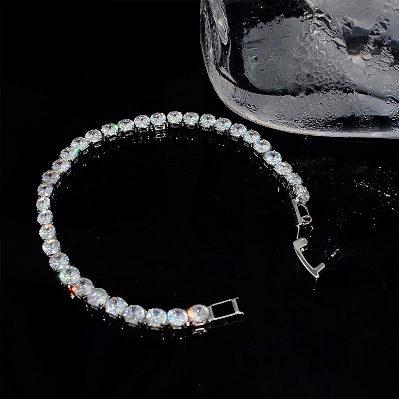 Wholesale Light Luxury Niche Exquisite High-end Pull-out Adjustable Zircon Bracelet