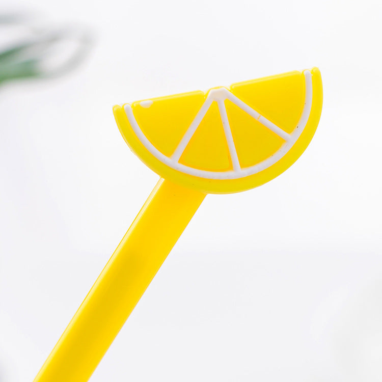 Pluma de gel de fruta de plástico al por mayor