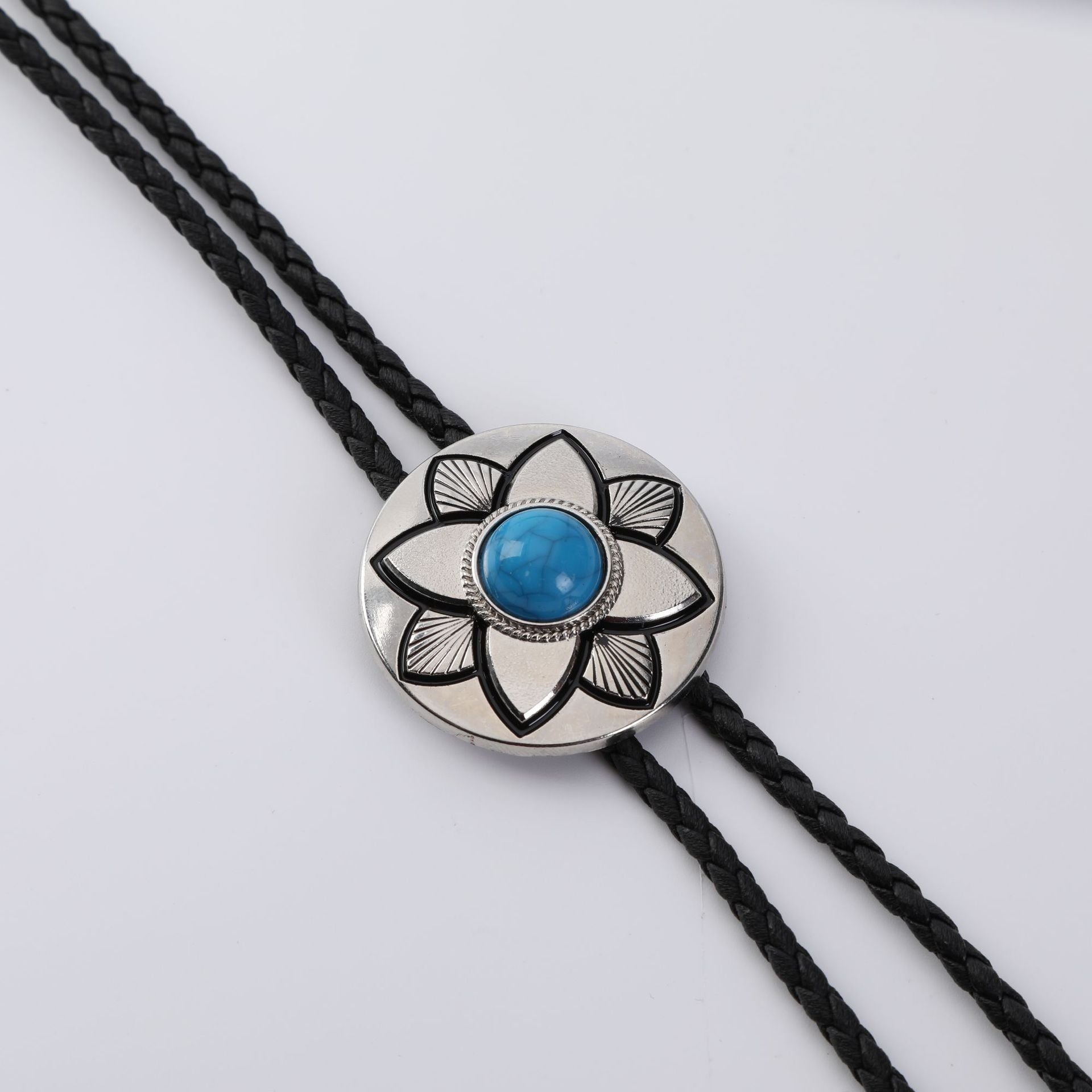Wholesale Adjustable Enamel Western Bolo Tie Alloy Necklace