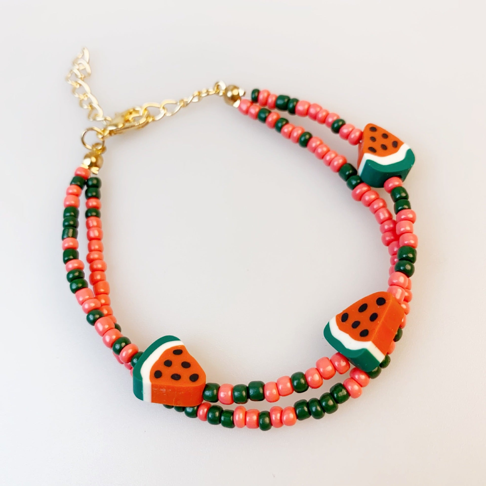Wholesale Fruit Series Multi layer Beaded Rice Bead Bracelet