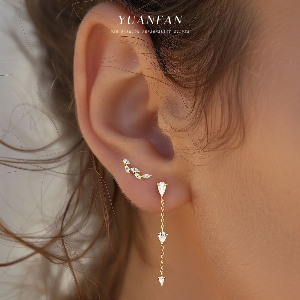 Wholesale Branch and leaf earrings Ear Studs