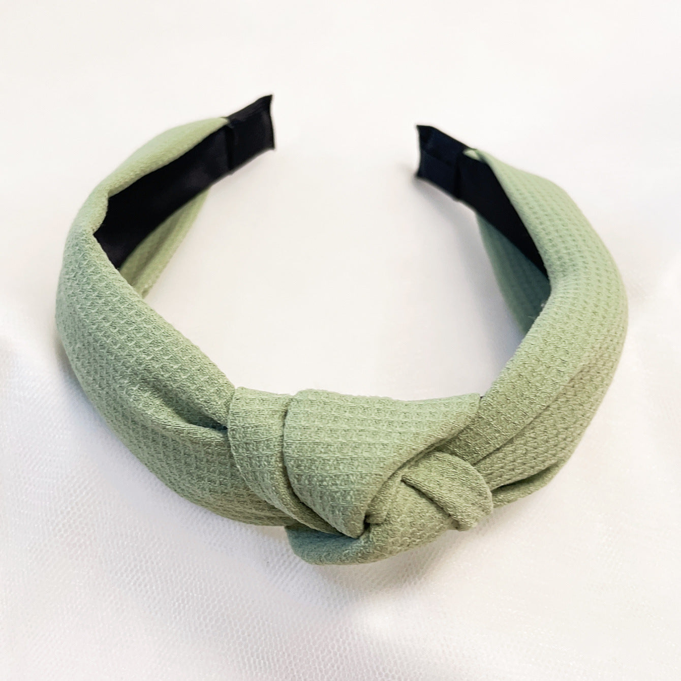 Wholesale Fabric flower cross knot wide edge sweet headband