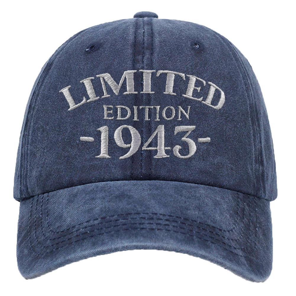 Wholesale 1940-1949 Embroidered Adjustable Washed Cotton Baseball Cap