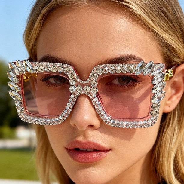 Wholesale Inlaid with diamonds Men' s/ women' s sunglasses