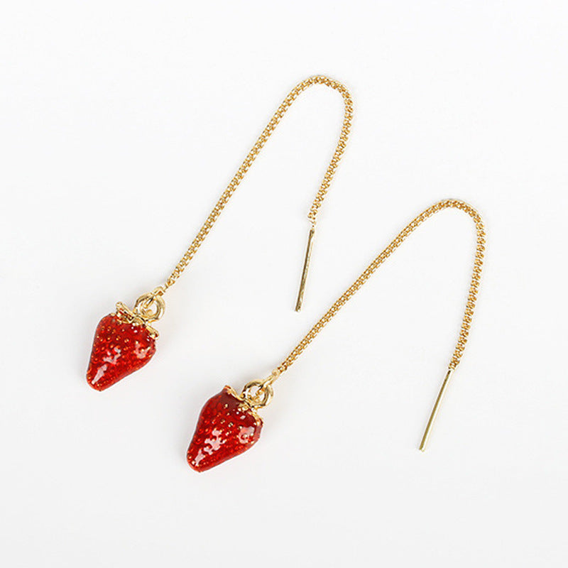 Wholesale  Long Tassel Pearl Earrings Love Earrings