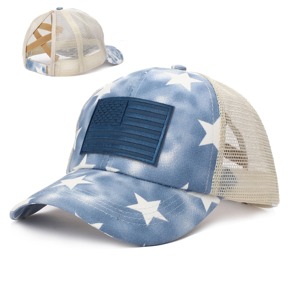 Wholesale Summer Visor American Flag Star Cross Baseball Cap