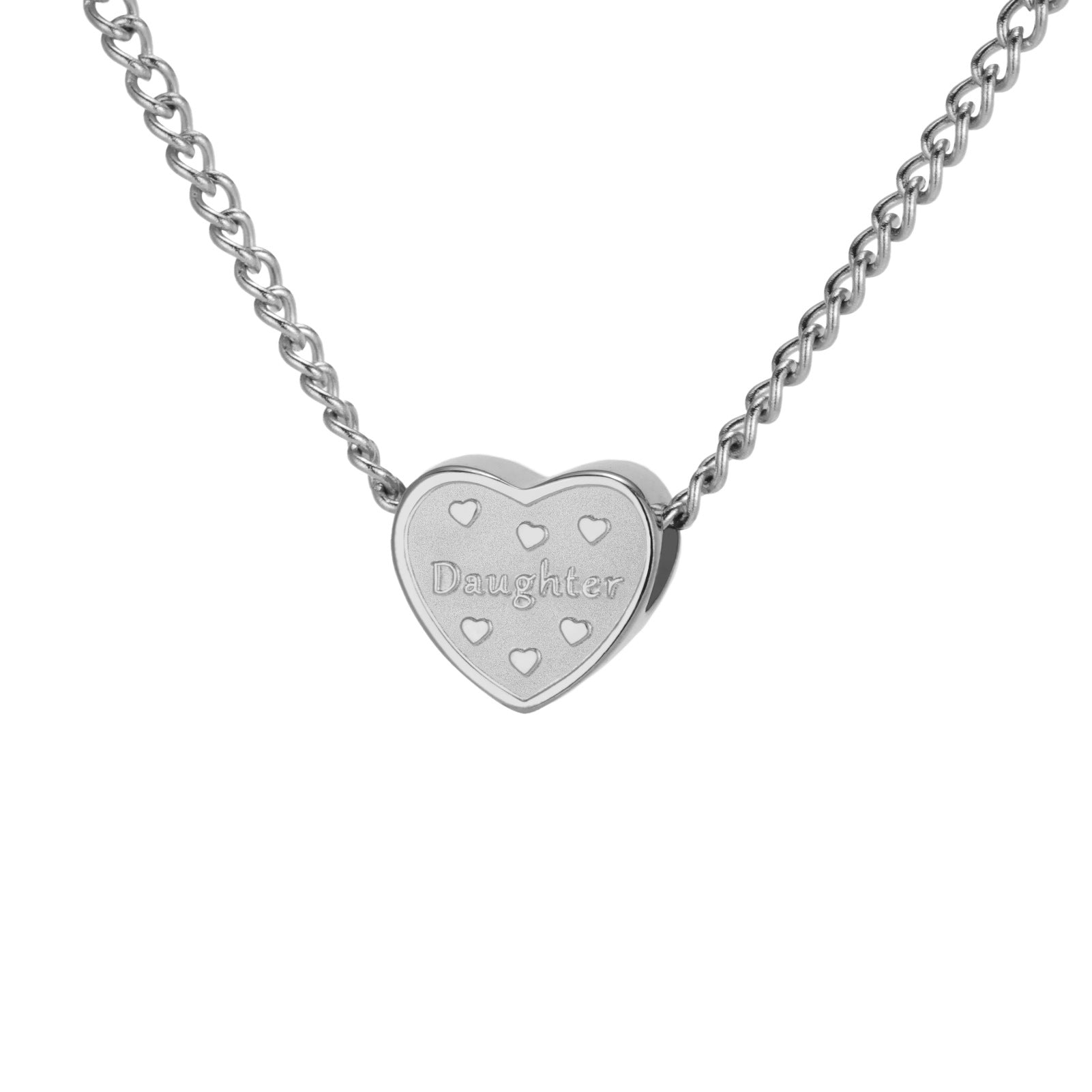 Wholesale Cross-border hot-selling stainless steel cut titanium steel love necklace