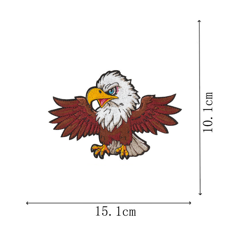 Wholesale 12 Pcs Eagle Motorcycle Embroidered Patches Large DIY Sew On et Badge Chic Fashion Biker Decor Gift For Resale