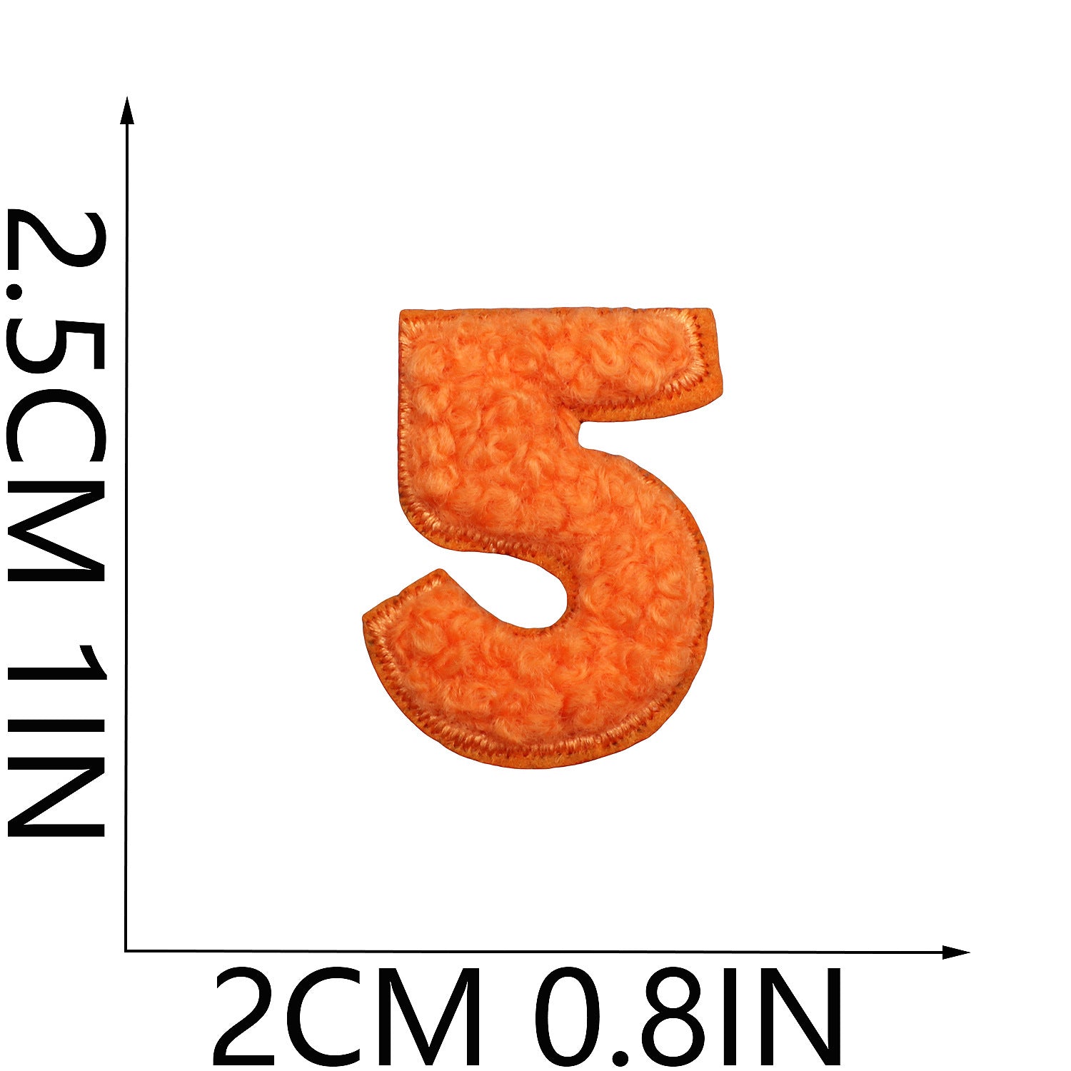 Wholesale Trendy Chenille Embroidered Alphabet Number Patches Iron On DIY Decorative Accessory For Clothing Bags Boutique Resale
