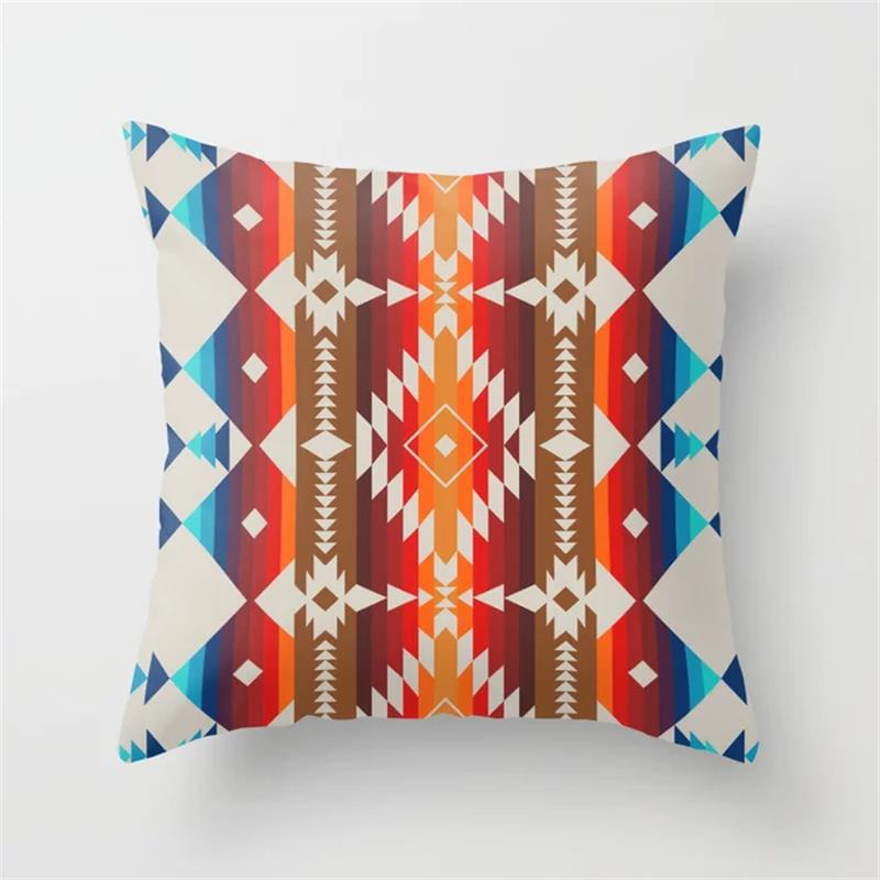 Wholesale Aztec Printed Ethnic Style Linen Pillowcases