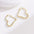 Wholesale Valentine's Day gift copper plated gold inlaid zircon love earrings heart-shaped earrings jewelry