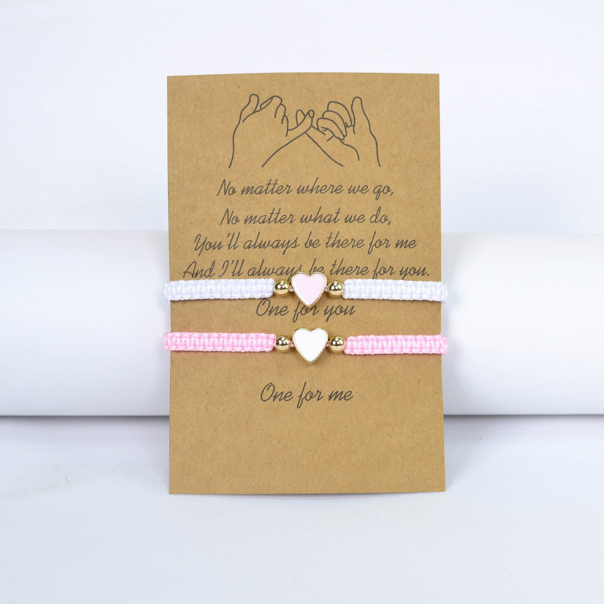 Wholesale  Couple Bracelet Set Flat Knot Woven Love Woven Bracelet