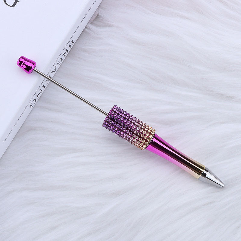 Wholesale 50pcs Diamond Diy Creative Plastic Cute Puzzle Beaded Round Beads Diamond Cute Pen