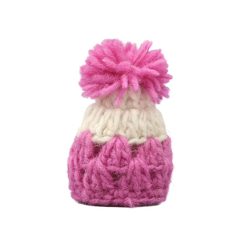 Wholesale 2pcs Cartoon Doll Woolen Hat Doll Accessories