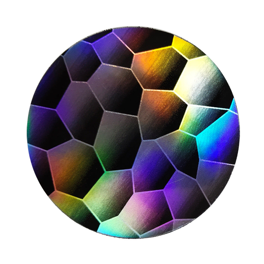 Wholesale Thickened Car Tea Coaster Anti-slip Mat with Laser PU Pattern