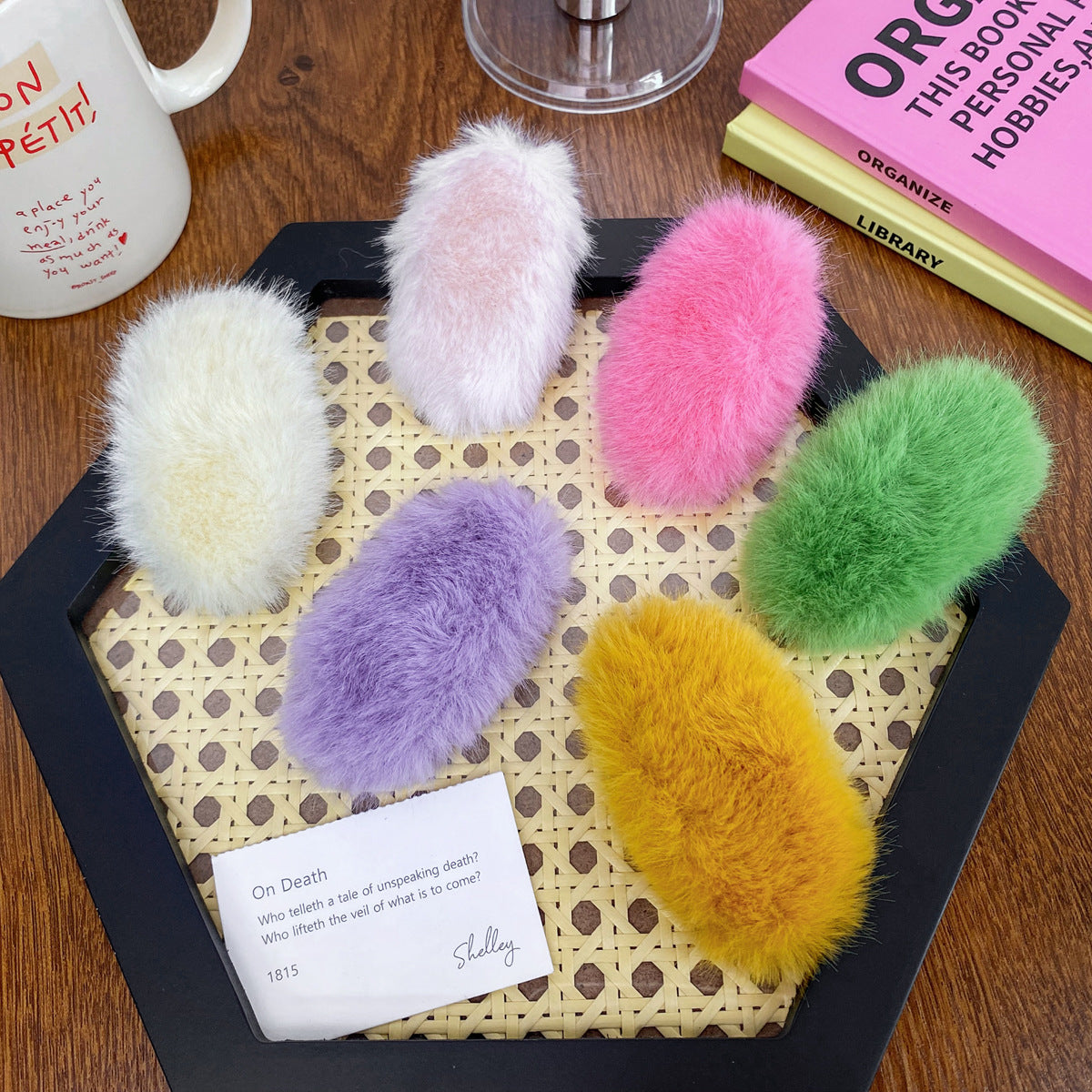 Wholesale Autumn and Winter Plush Hair Clips