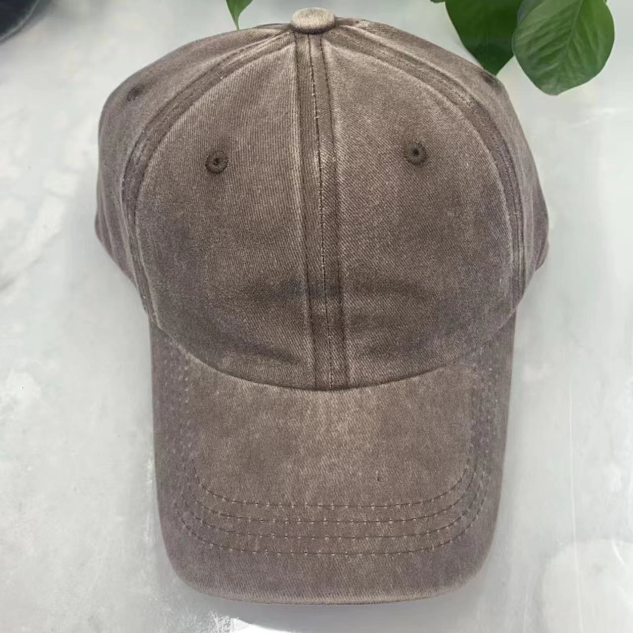 Wholesale spring and autumn hat summer outdoor solid color cap washed baseball cap old cowboy sun hat