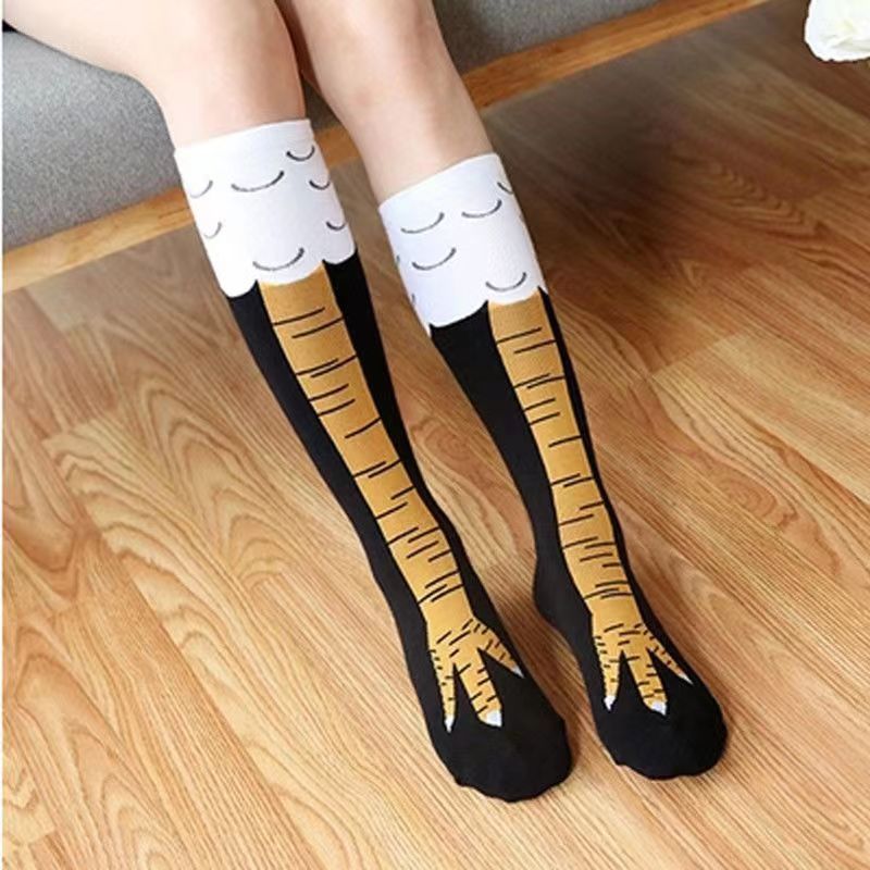 Wholesale 10pcs Chicken claw socks funny Socks Socks Valentine's Day birthday gift ostrich mid-calf ins long