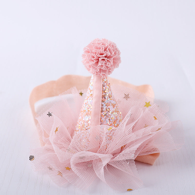 Wholesale Cute Baby Crown Small Hat Hair Band Baby Newborn Simple Hundred Years Old Banquet Headwear