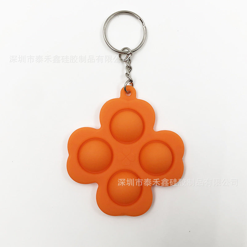 Wholesale Silicone Rodent Killer Keychain Finger Bubble Music Decompression Toys