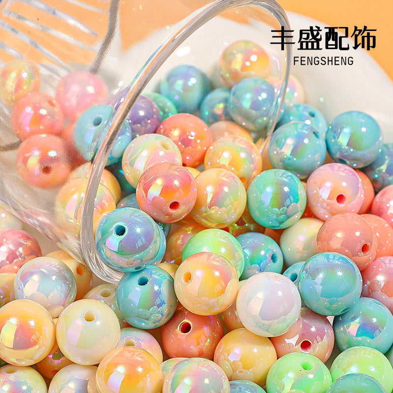 Wholesale 100PCS Acrylic Symphony Macaron Beads