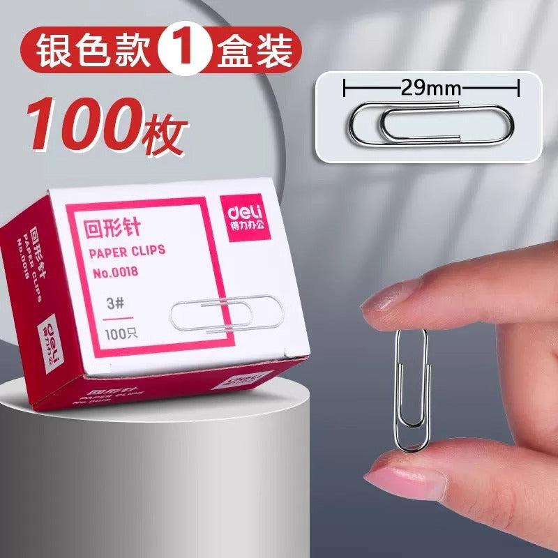 Wholesale paper clip silver metal paper clip steel core paper clip