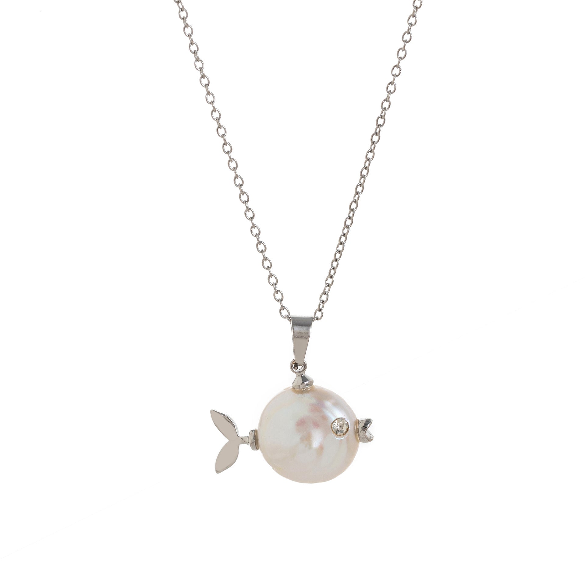 Wholesale Golden Ocean World Pearl Headfish Necklace