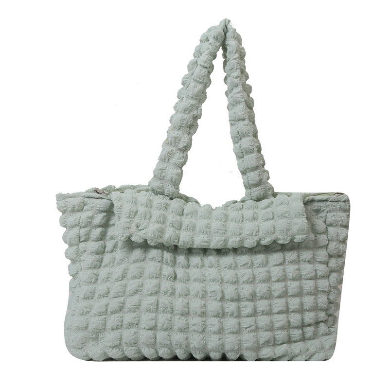 Wholesale Pleated Bubble Bag Hand Shoulder Bag