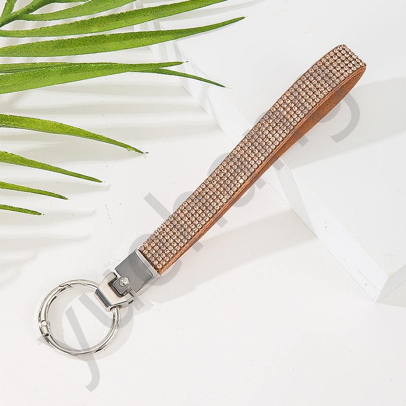 Wholesale Rhinestone Multicolor Wristband Keychain