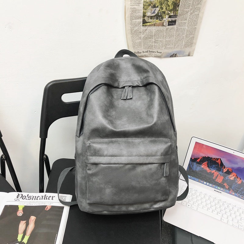 Wholesale Pu Soft  Schoolbag College Student Casual Travel Backpack